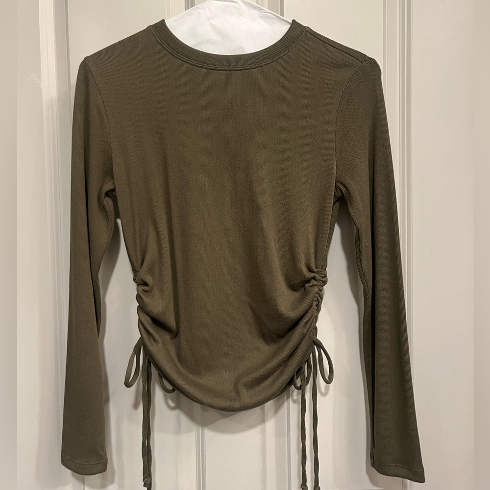 A NEW DAY casual green long sleeve top